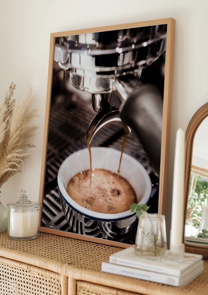 Fresh Espresso Pour Poster