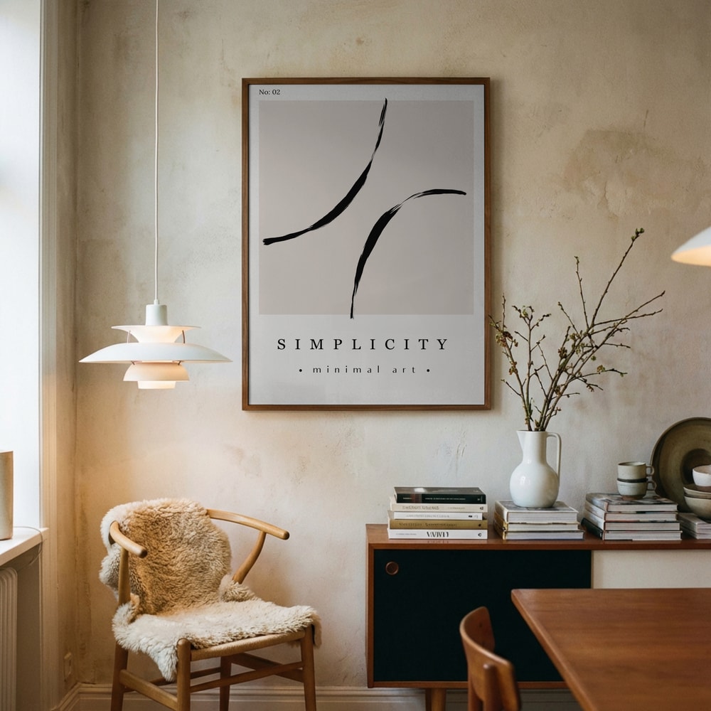 Poster „Elegante Pinselstriche“