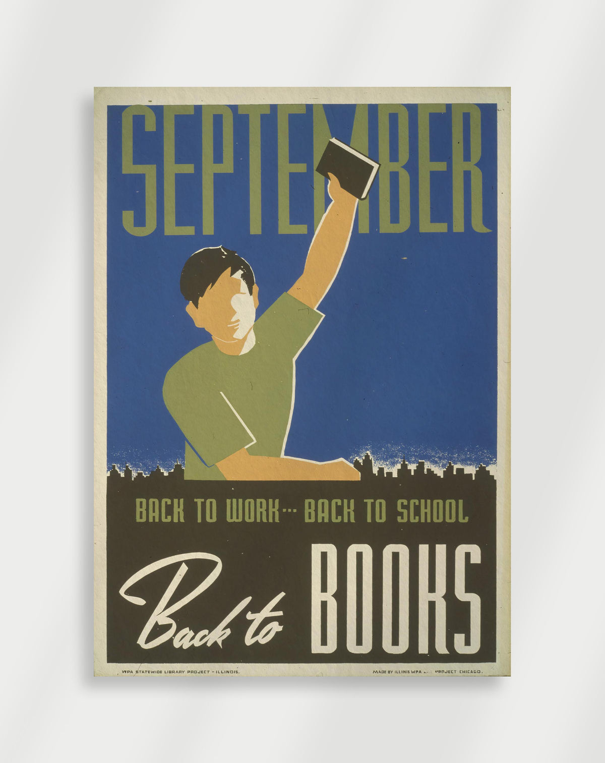 Vintage-Poster „Zurück“