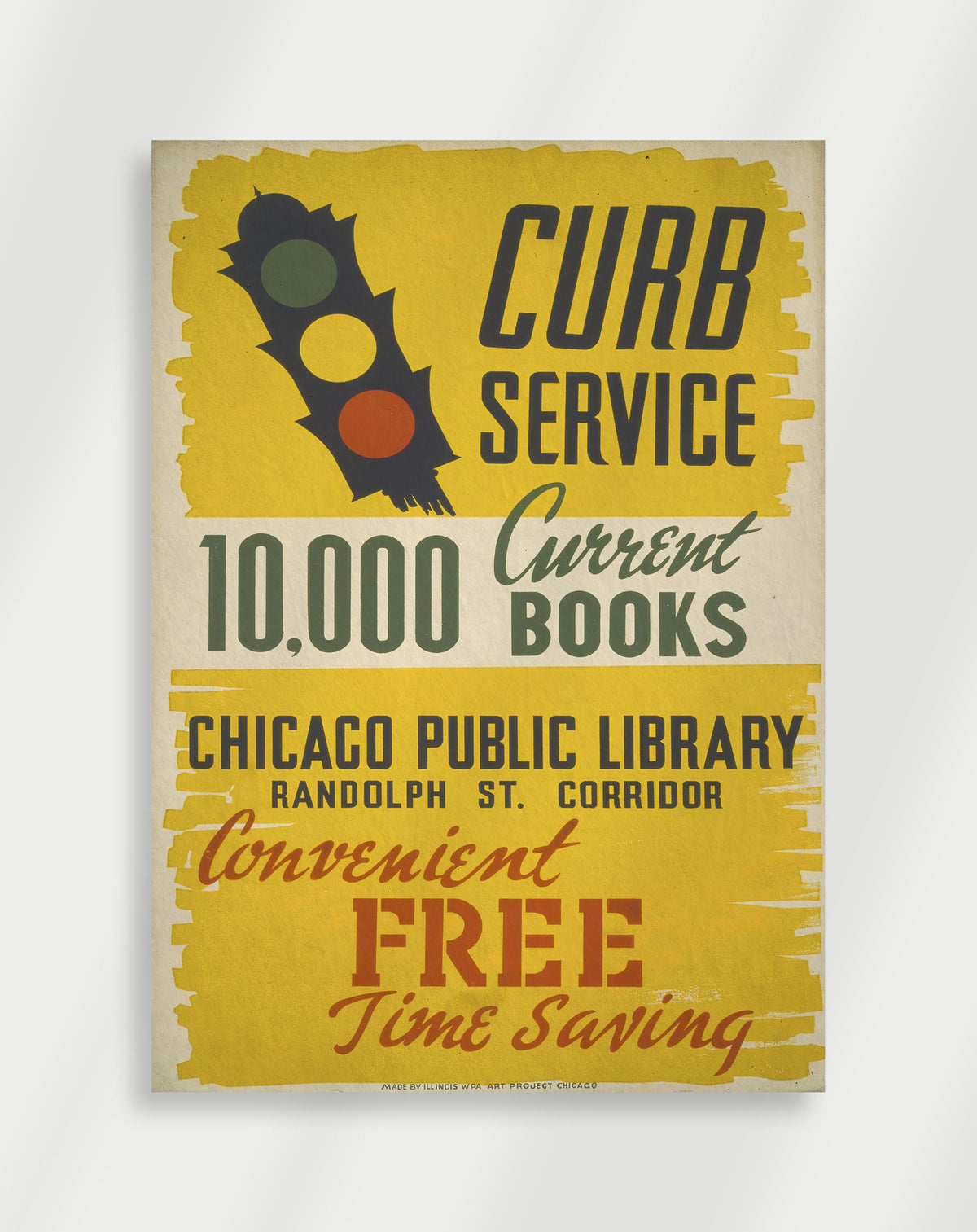 Vintage-Poster „Bibliothek“