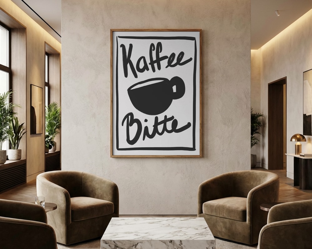 „Kaffee Bitte“-Poster