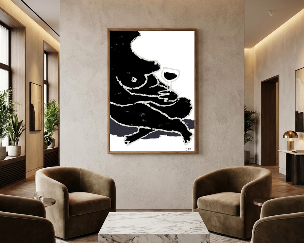Relaxed Wine Poster