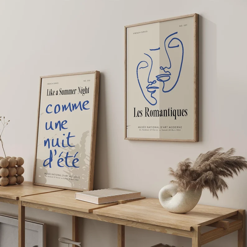 Französisches „Les Romantiques“-Poster