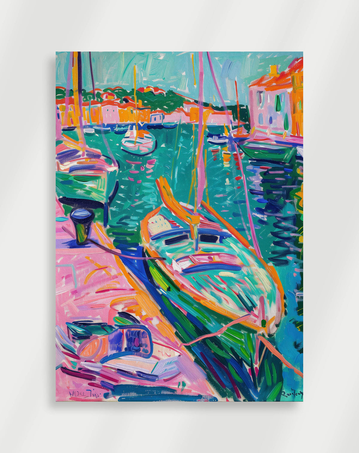 Trendy Boat Poster