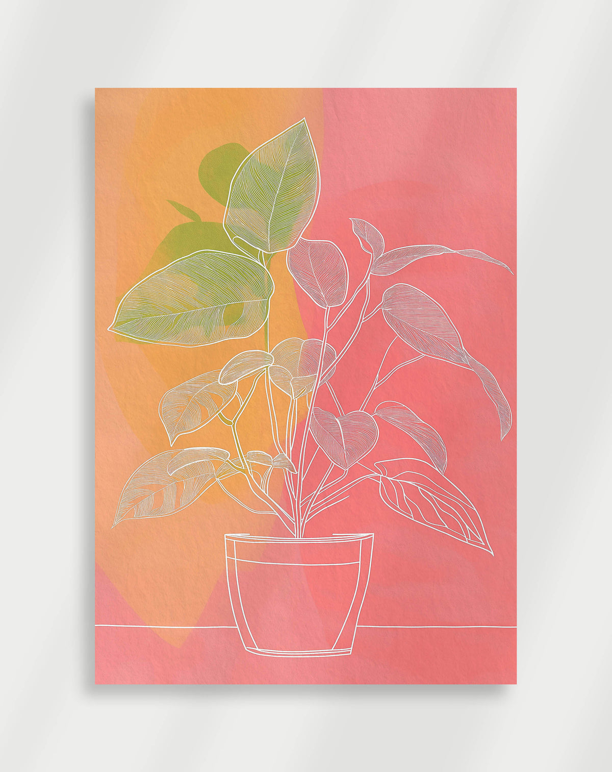 Trendiger Blumen-Poster