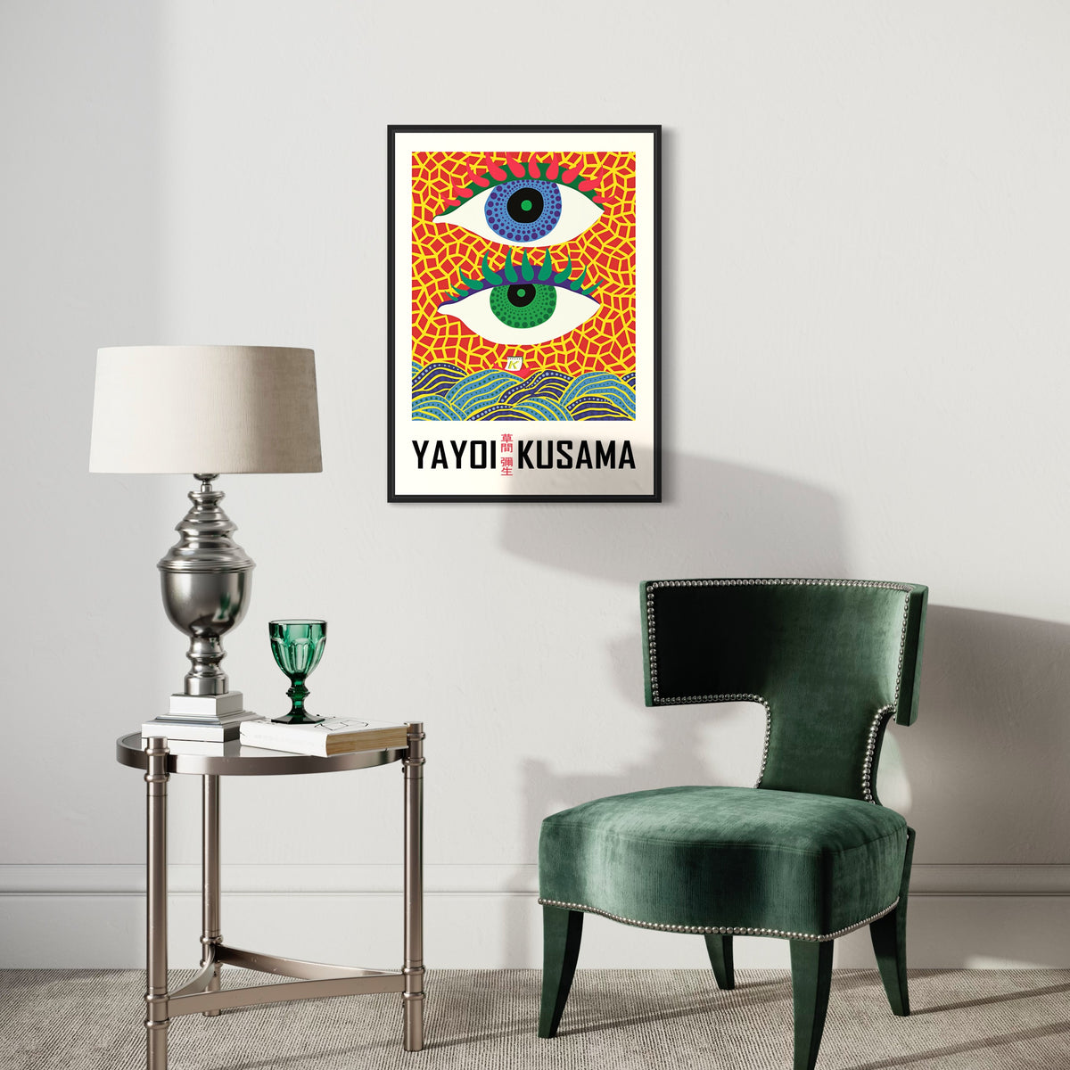Yayoi-Kusama-Augen-Japandi-Poster