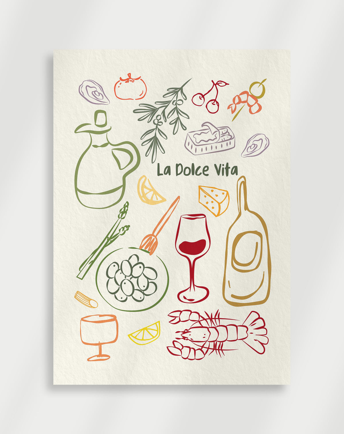 Food-Poster „La dolce vita“