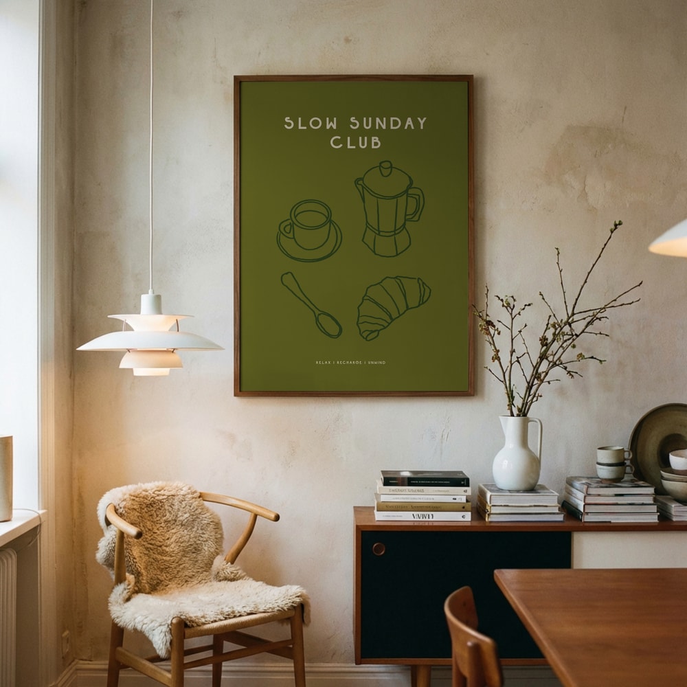 Poster „Entspannter Brühkaffee-Morgen“