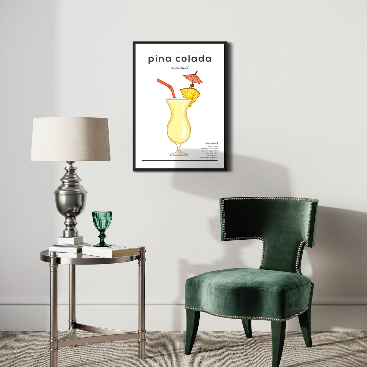 Piña-Colada-Cocktail-Poster