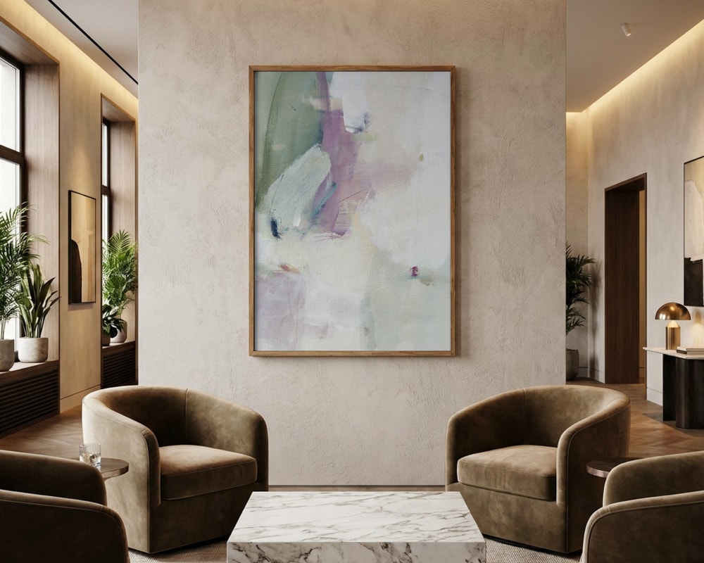 Soft Abstract Serenity Poster