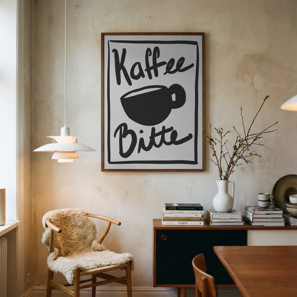 „Kaffee Bitte“-Poster