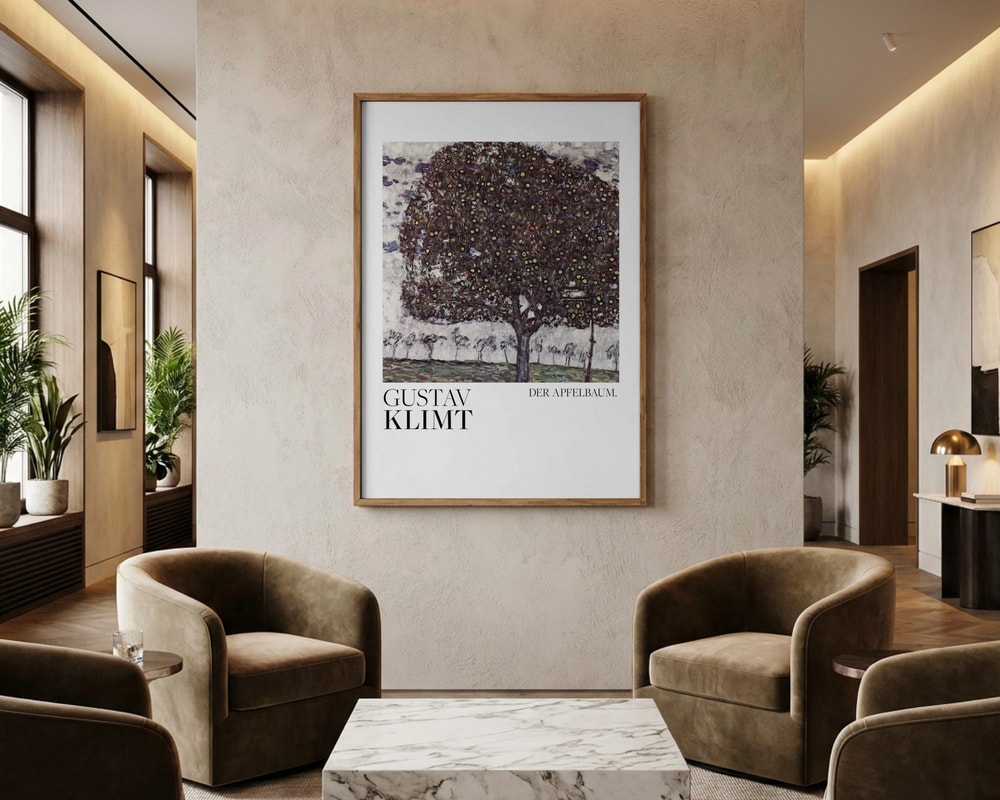 Gustav Klimt Der Apfelbaum (1916) Poster