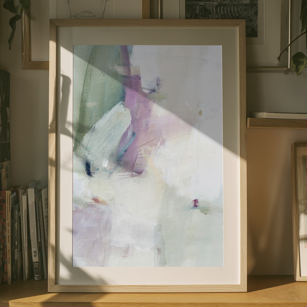 Soft Abstract Serenity Poster