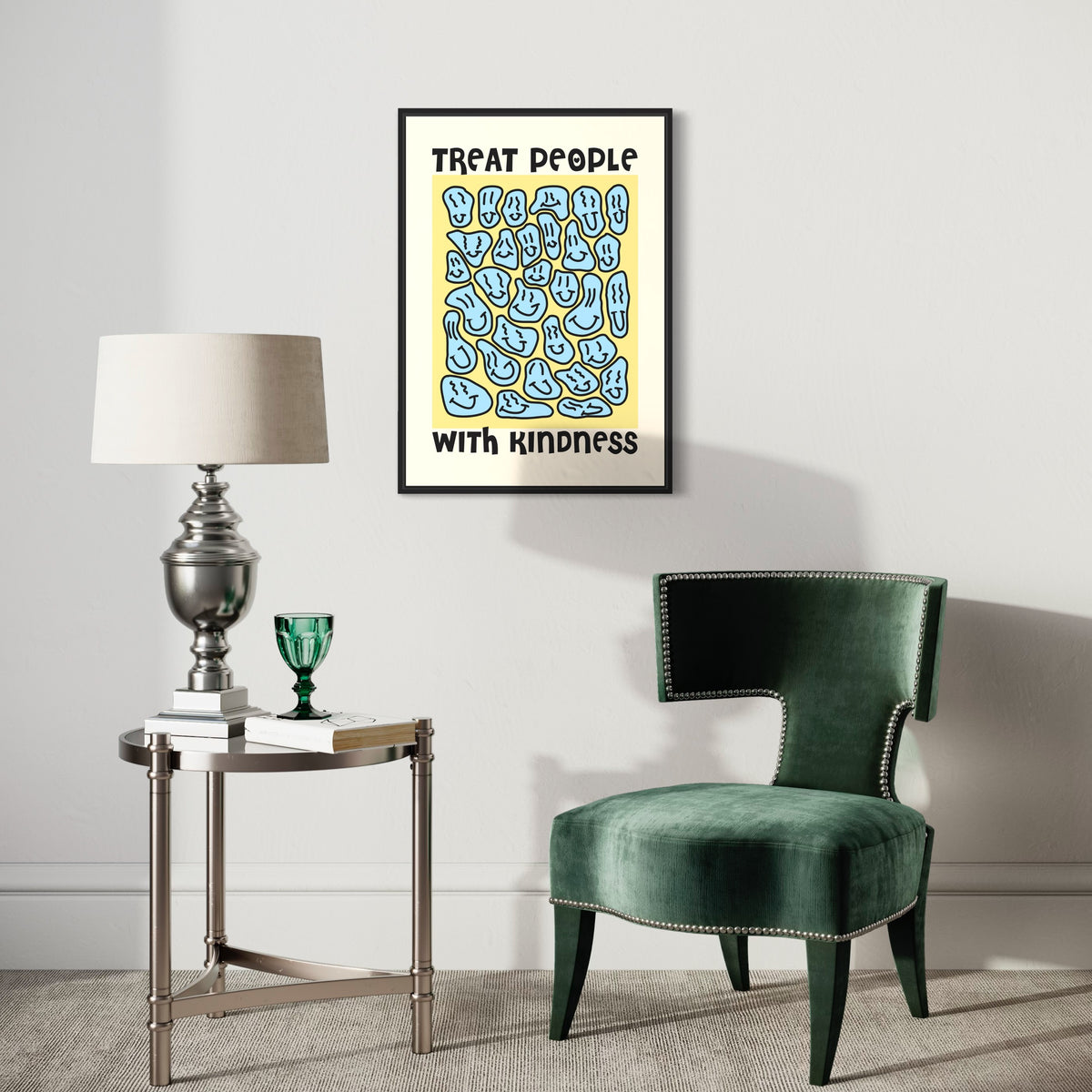 Poster mit Kunst zum Thema Freundlichkeit