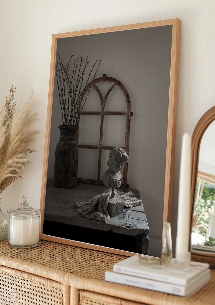Muted Willow Still Life Poster