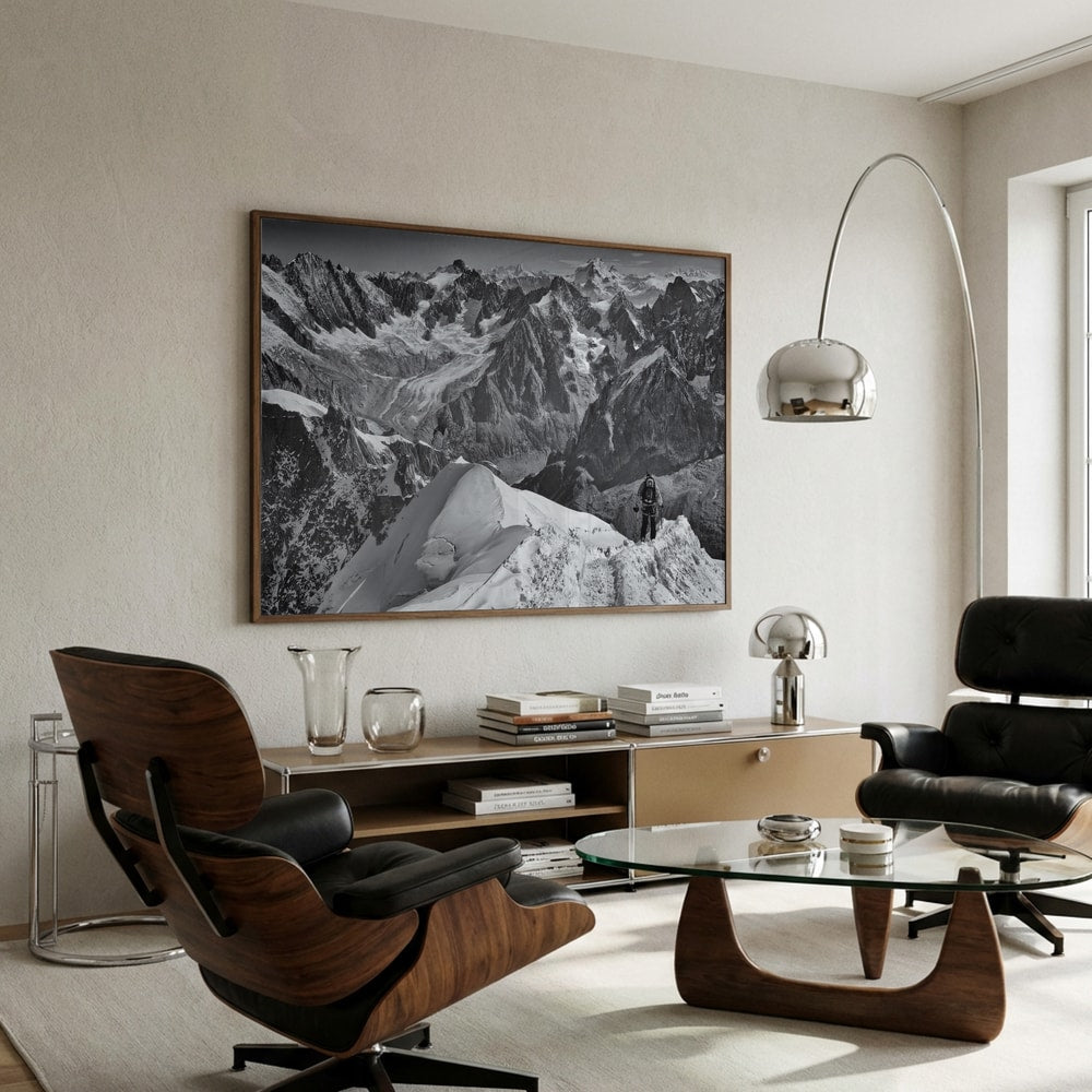 Poster „Blick auf einen Alpengipfel“