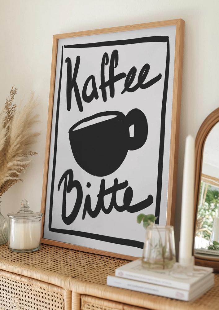 „Kaffee Bitte“-Poster