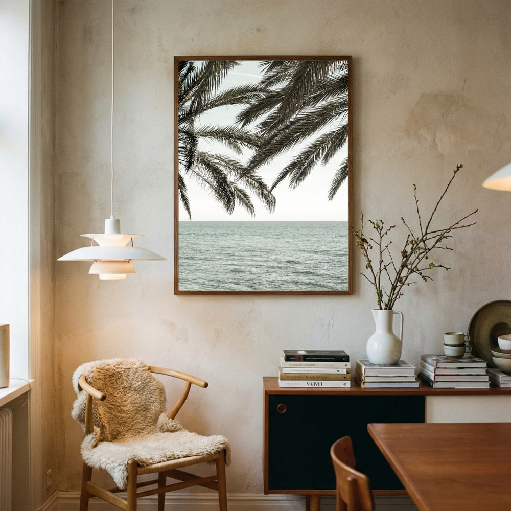Tropical Ocean Palms Poster