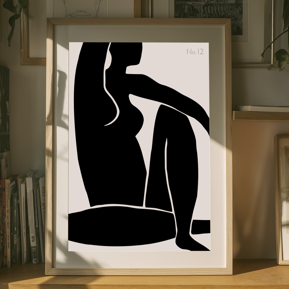 Poster mit anmutiger Silhouette