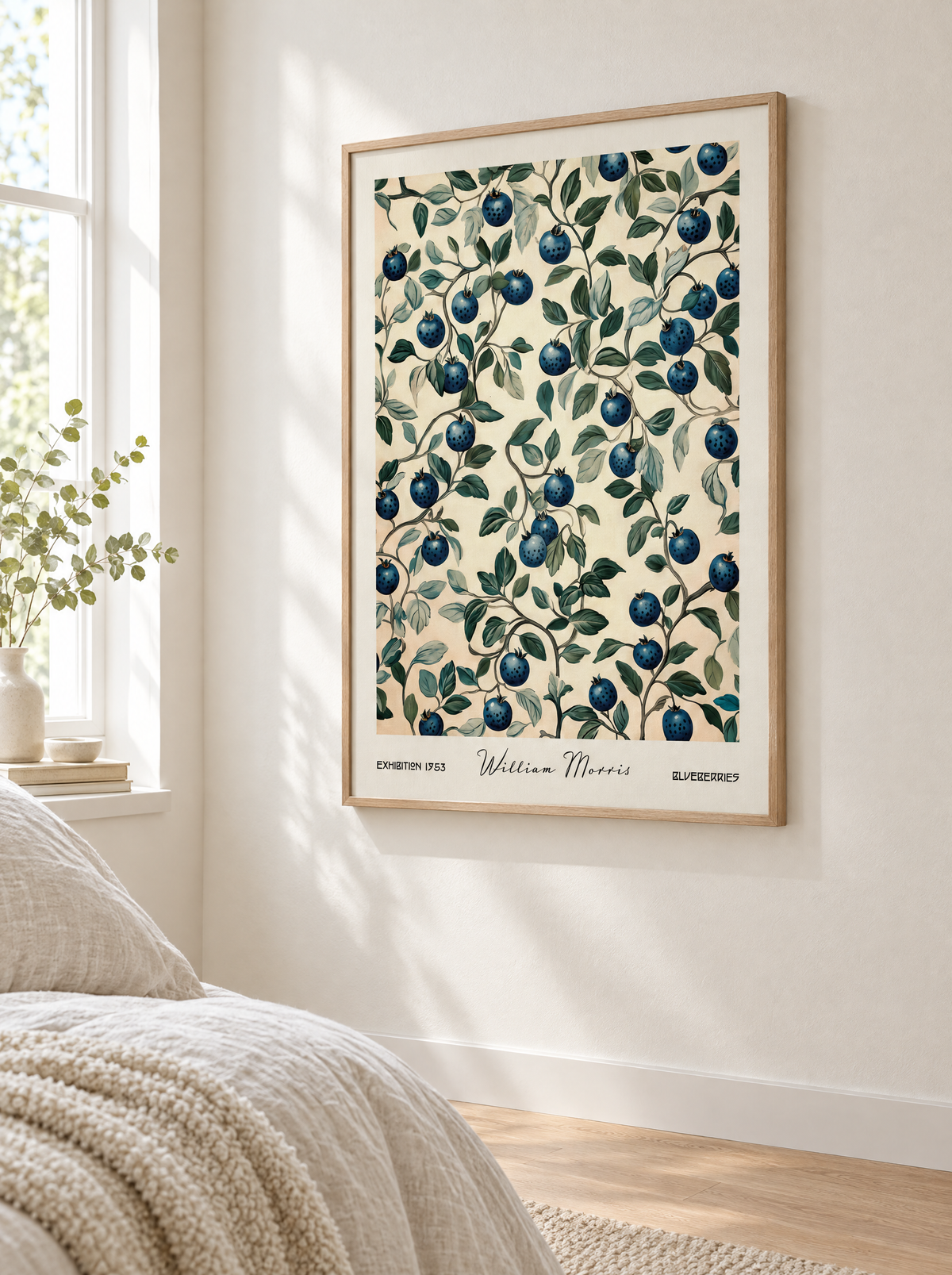 William Morris Blaubeeren Poster