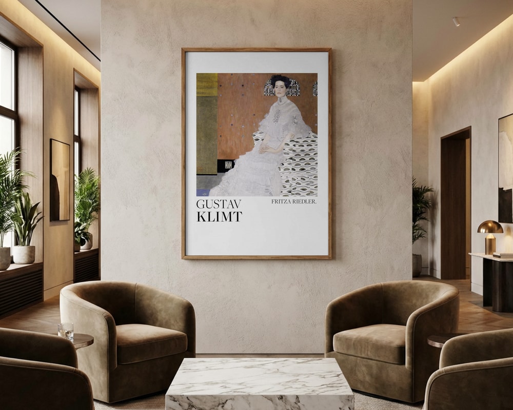 Gustav Klimt Bildnis Fritza Riedler (1906) Poster