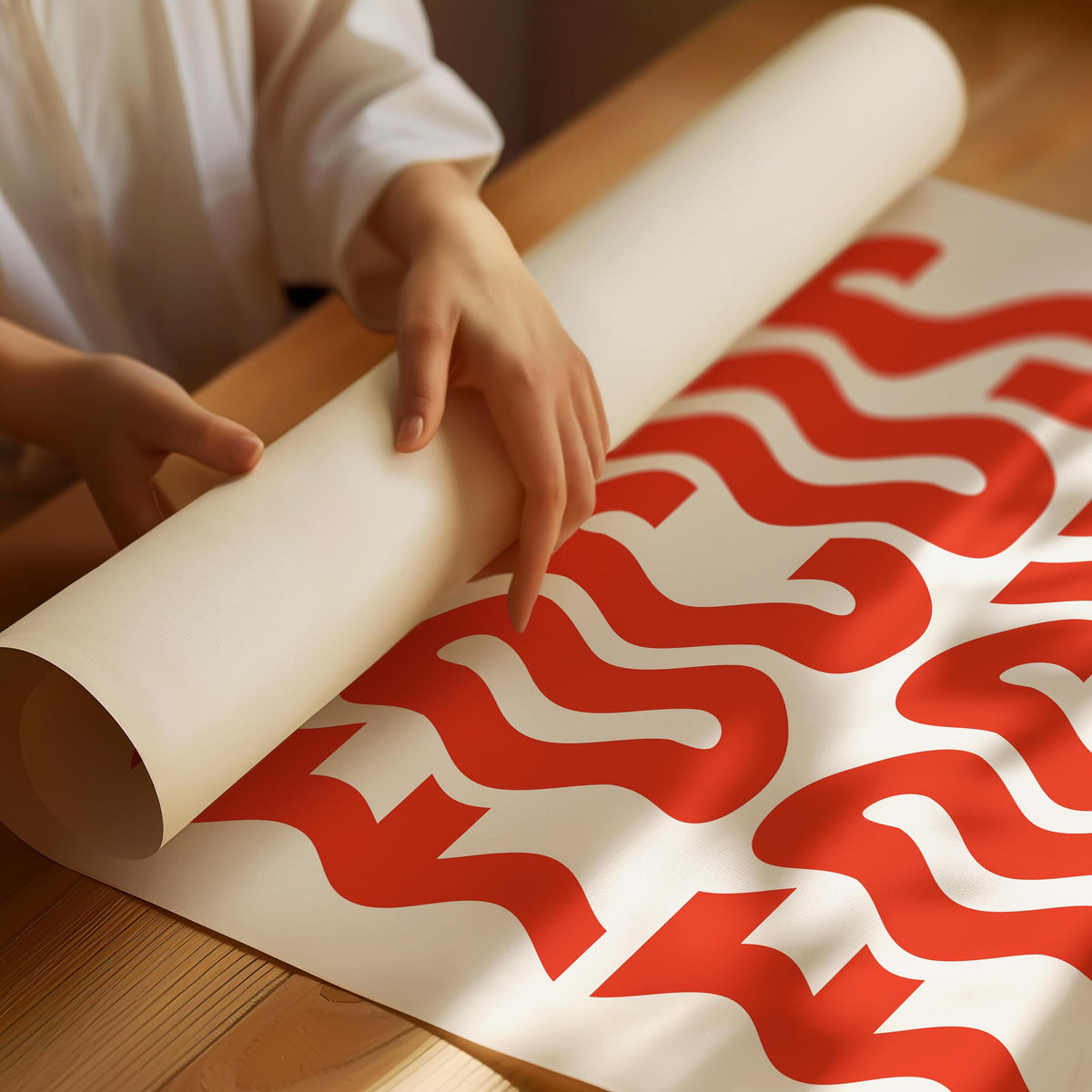 Poster mit weißem und rotem „Focus“-Text