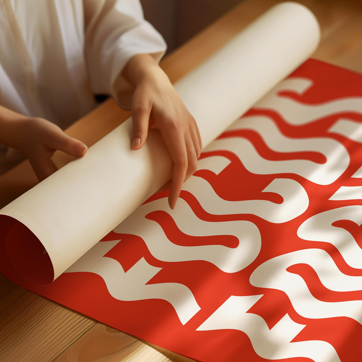 Poster mit rotem und weißem „Focus“-Text