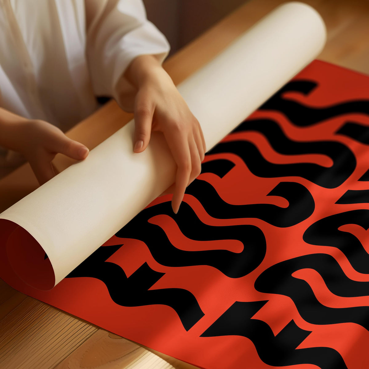 Focus red and black text Poster