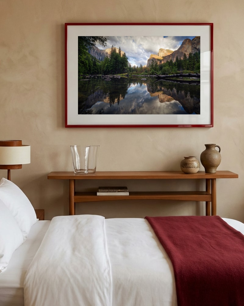 Yosemite River Reflection Poster