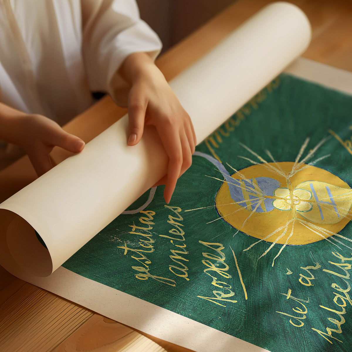 Plakat „Ursprüngliches Chaos Nr. 15“ von Hilma af Klint