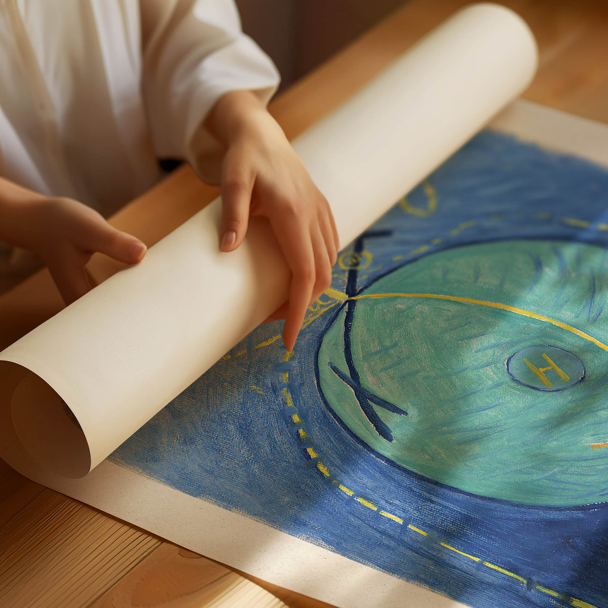 Poster „Urchaos Nr. 12“ von Hilma af Klint