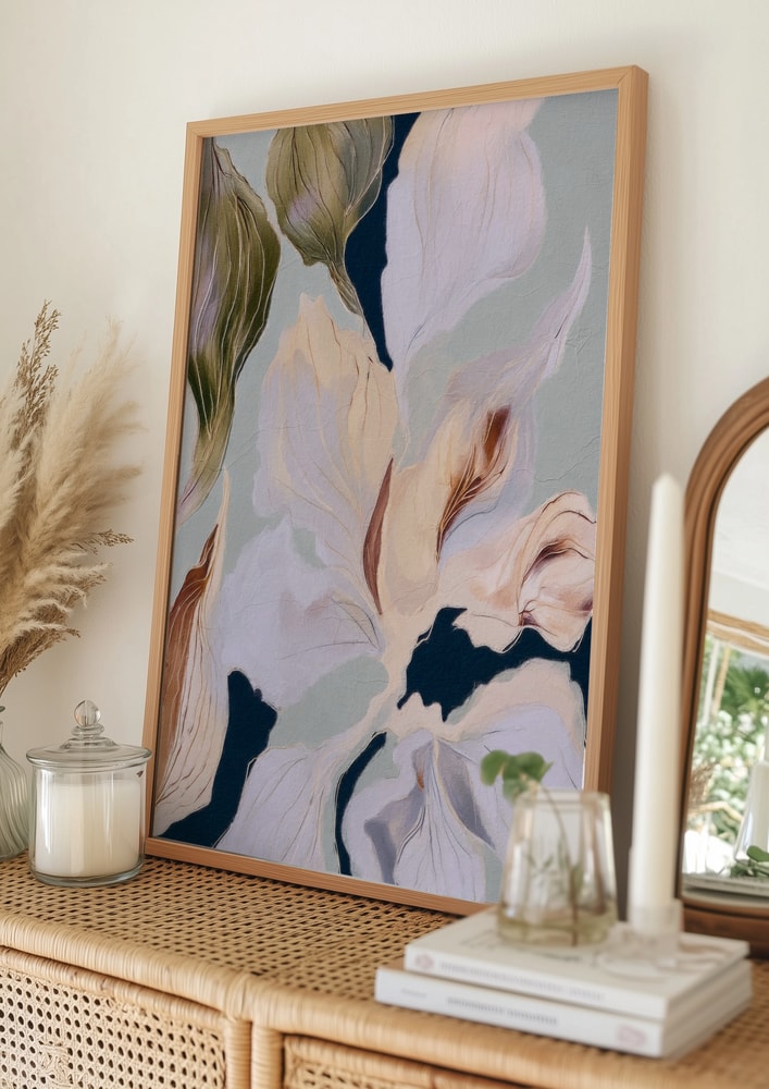 Soft Botanical Flow Poster