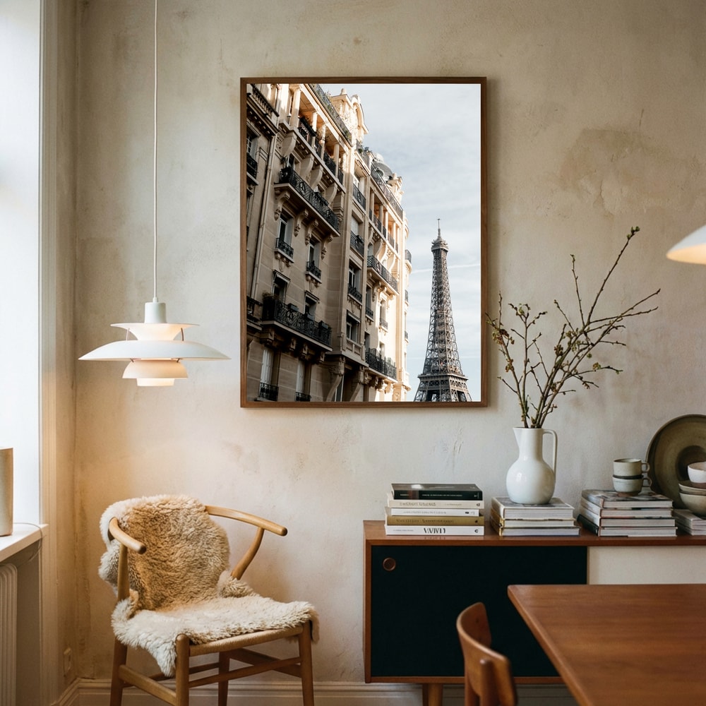 Poster mit Blick auf den Eiffelturm in Paris