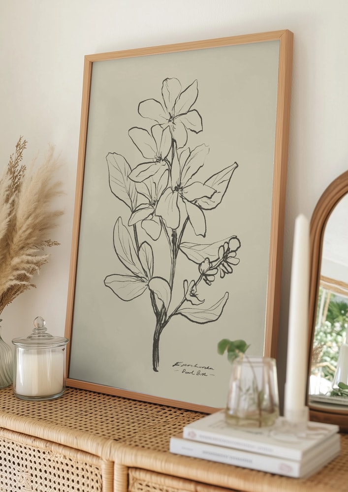 Poster mit Blumenmotiv 1