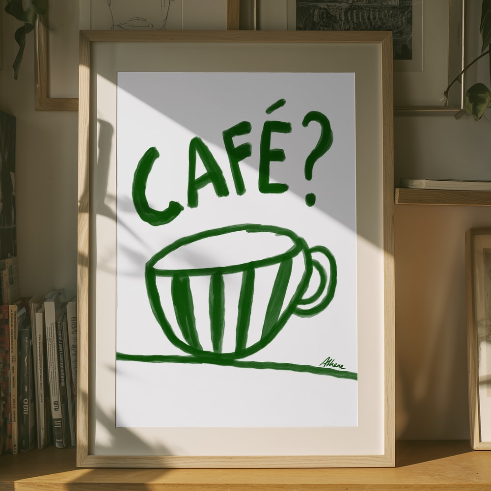 „Café?“-Poster