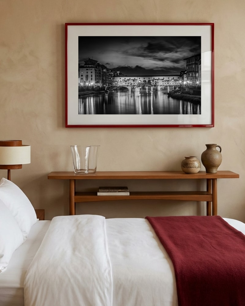 Nachtposter Ponte Vecchio