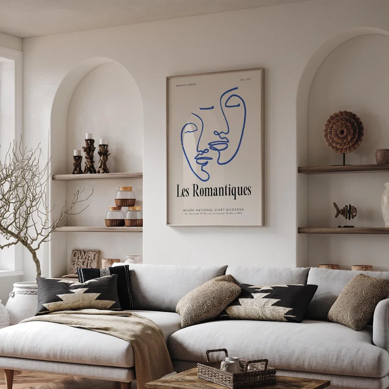 Französisches „Les Romantiques“-Poster