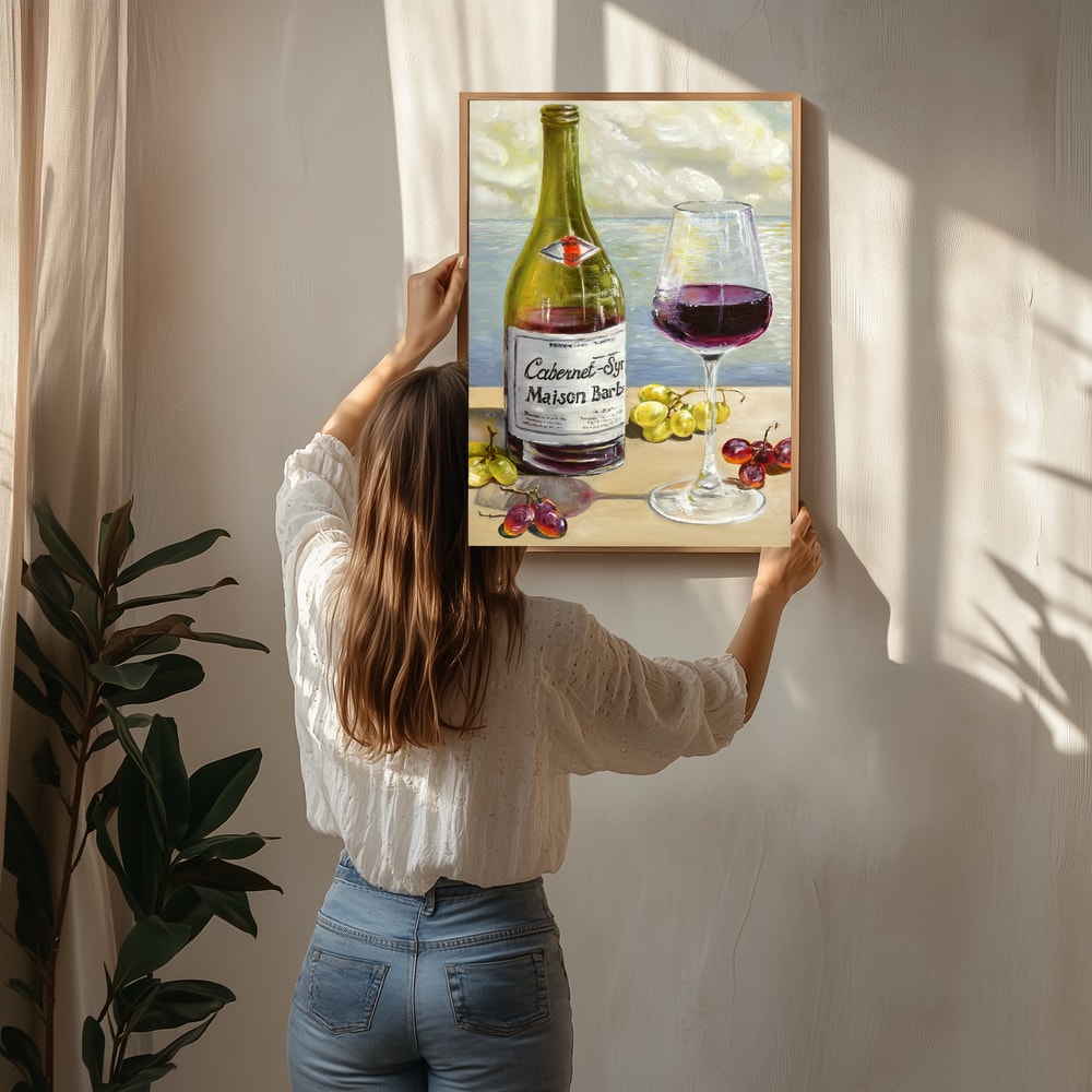 Red Wine Still Life Poster
