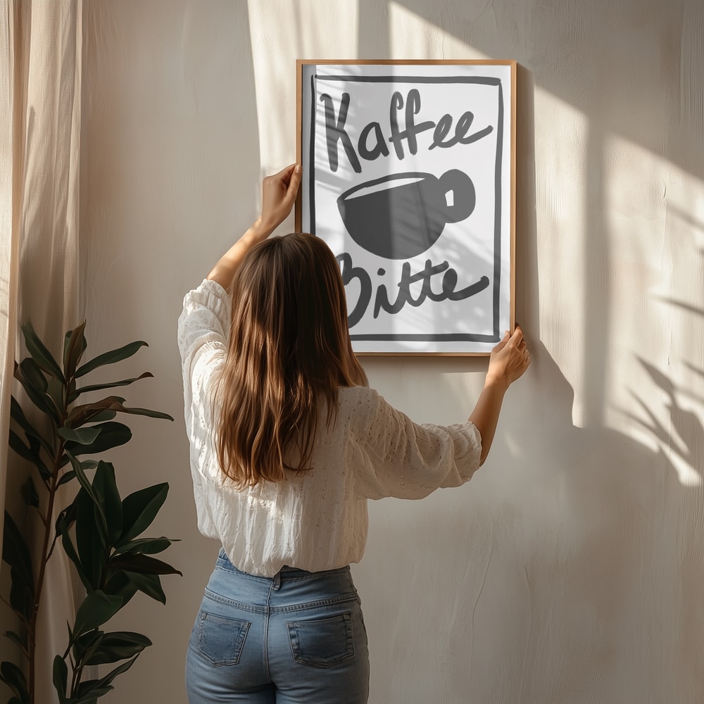 „Kaffee Bitte“-Poster