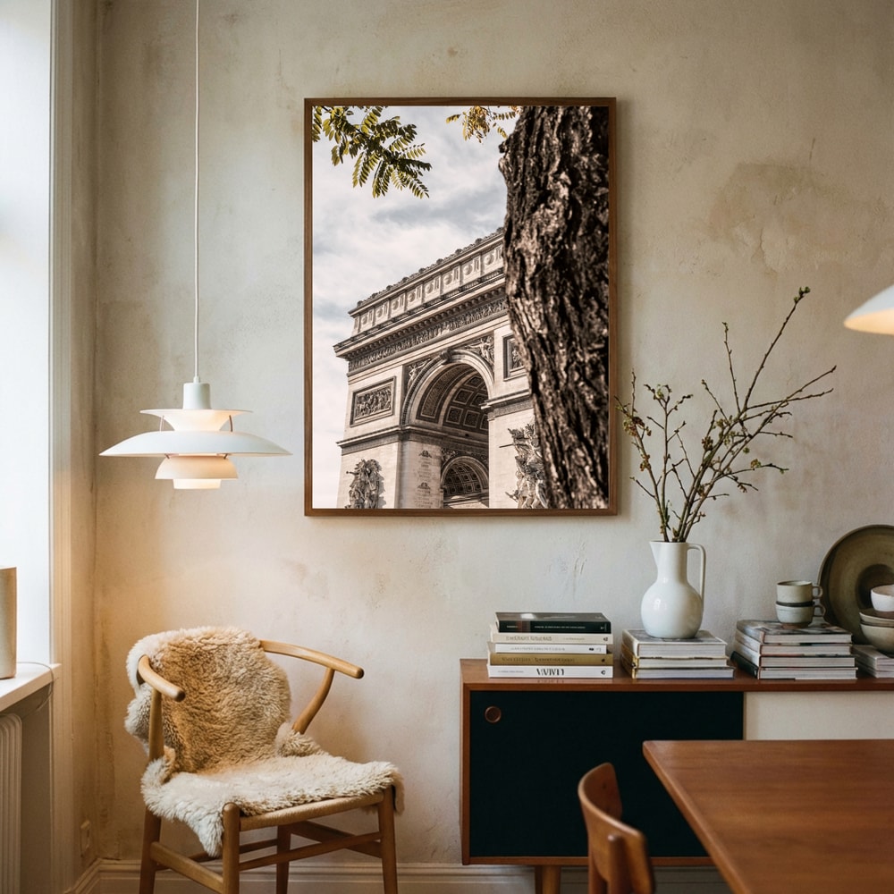Poster mit dem Arc de Triomphe in Paris
