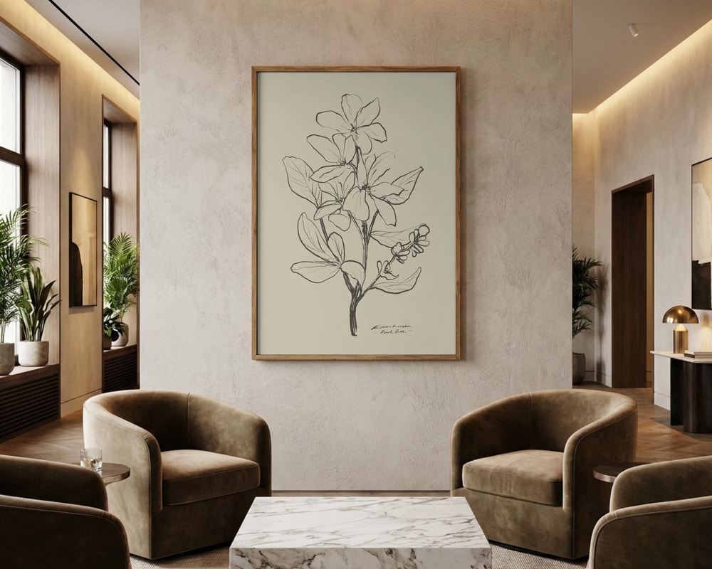 Poster mit Blumenmotiv 1