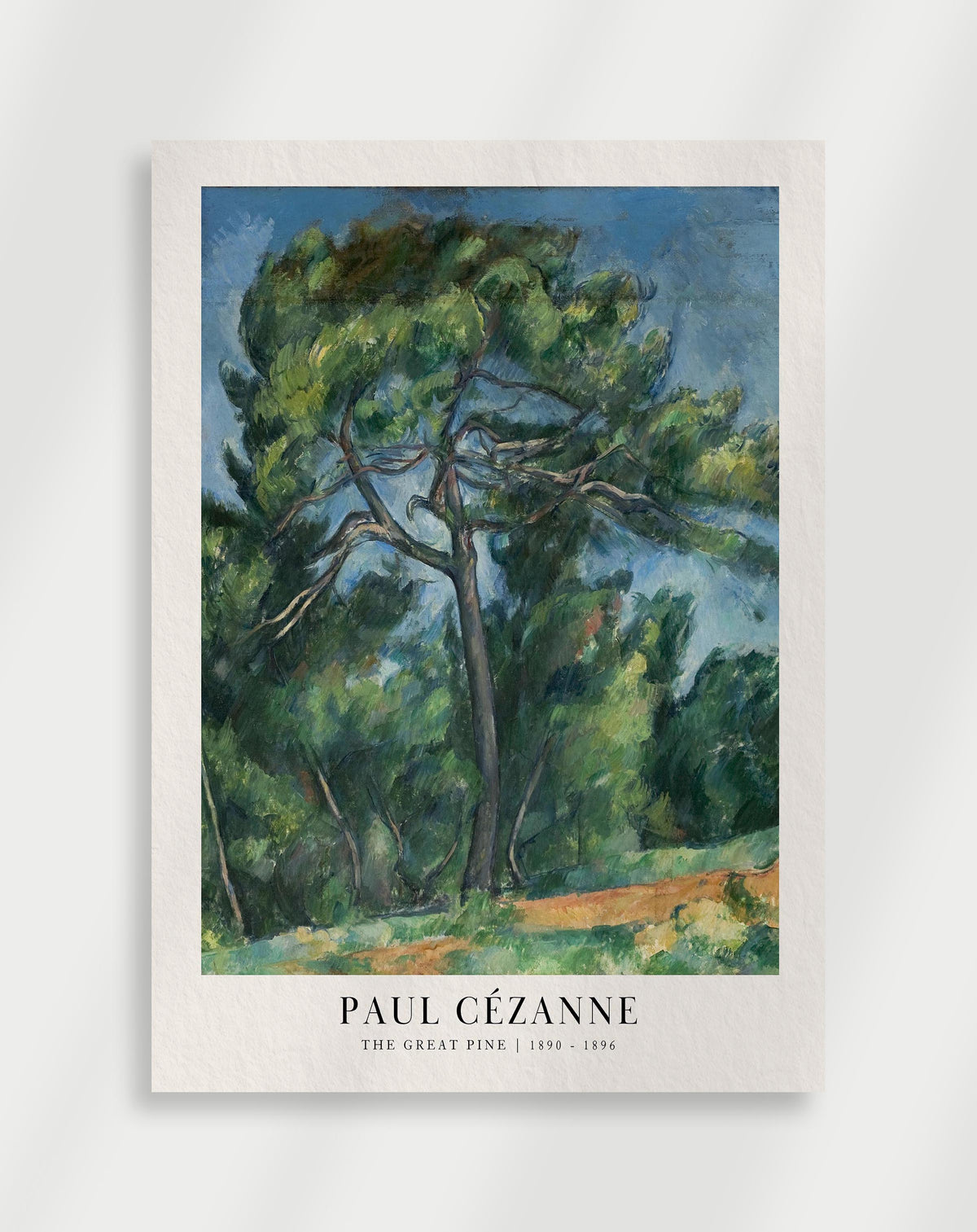 Paul Cézanne "The great pine" Poster