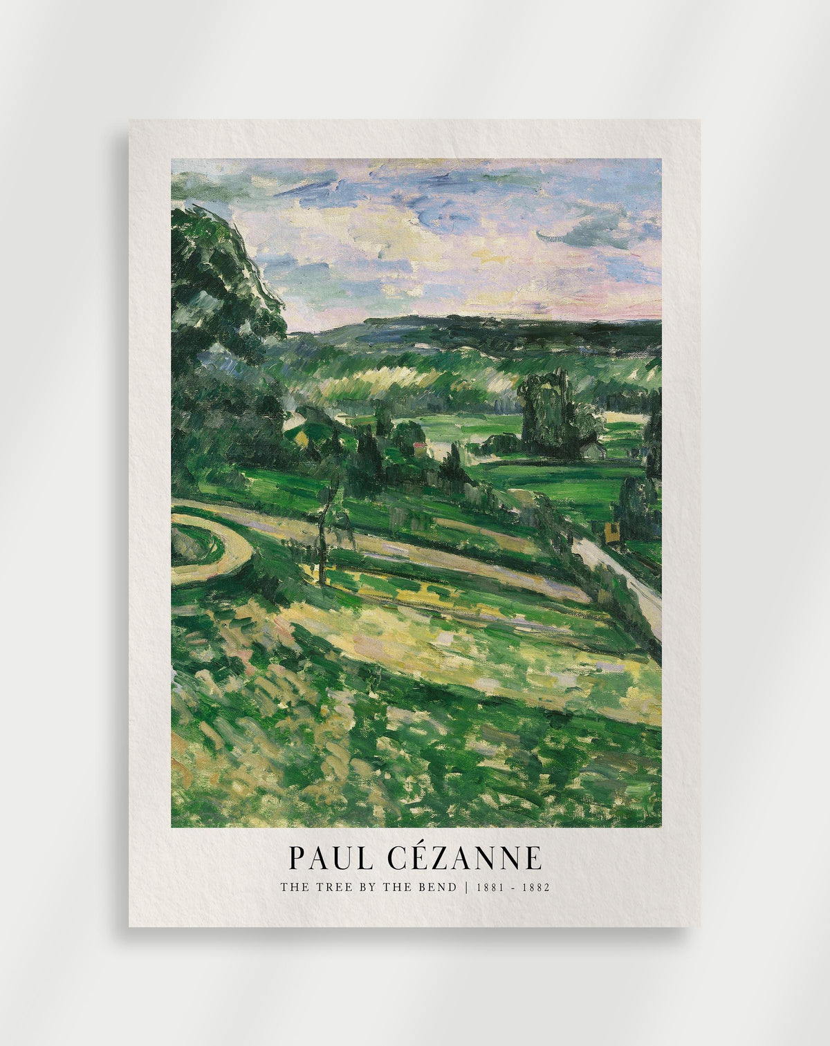 Paul Cézanne „Der Baum an der Biegung“-Poster