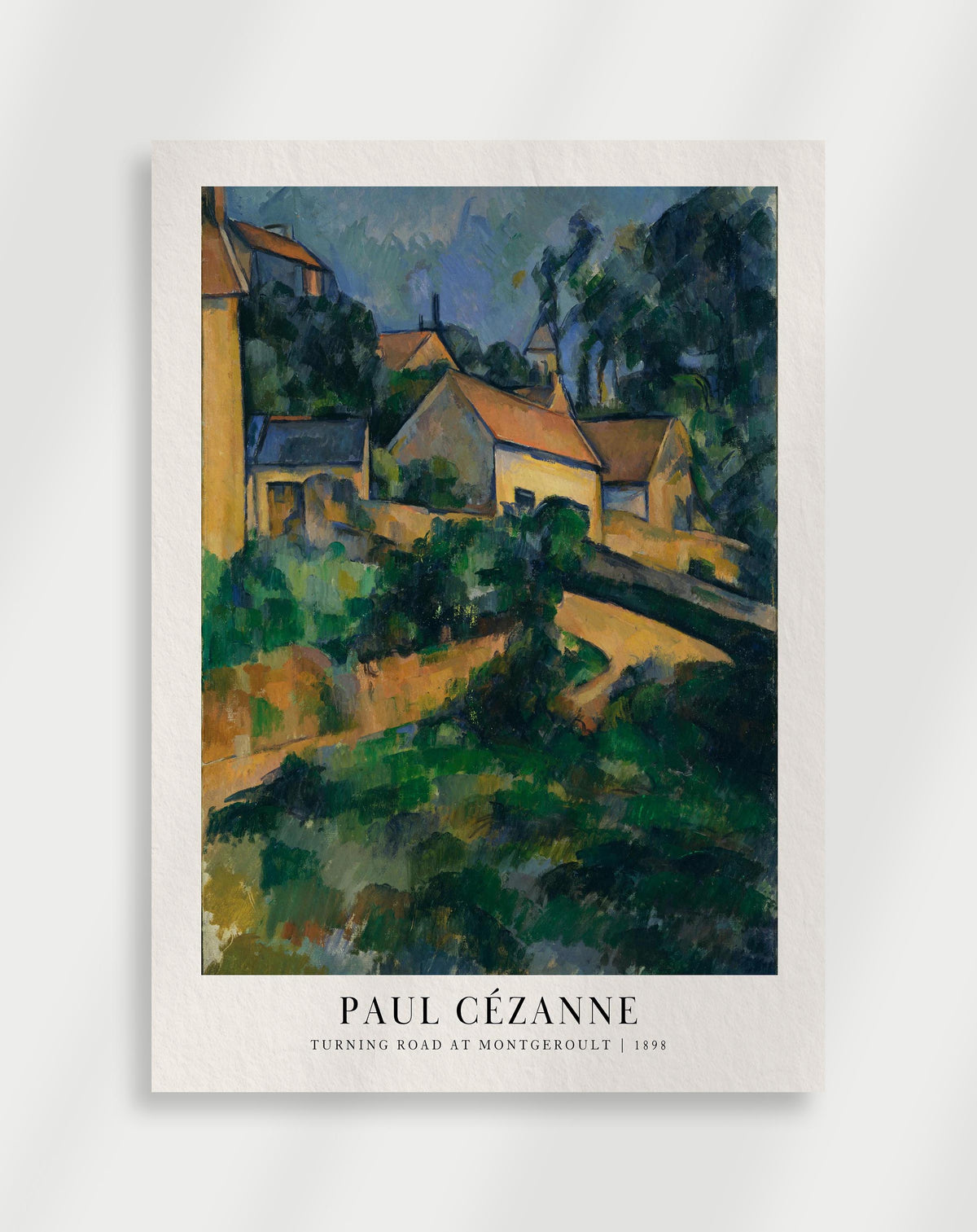 Paul Cézanne "Turning road" Poster