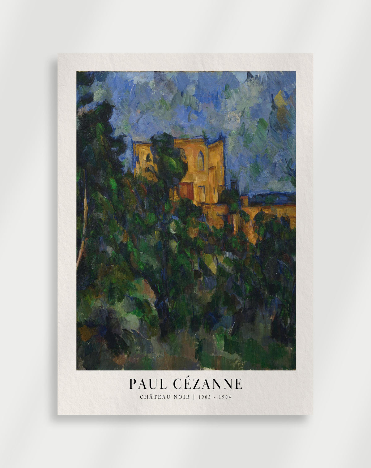 Paul Cézanne „Château Noir“-Poster