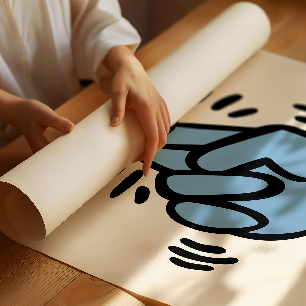 Kunstdruck „Gekreuzte Finger“