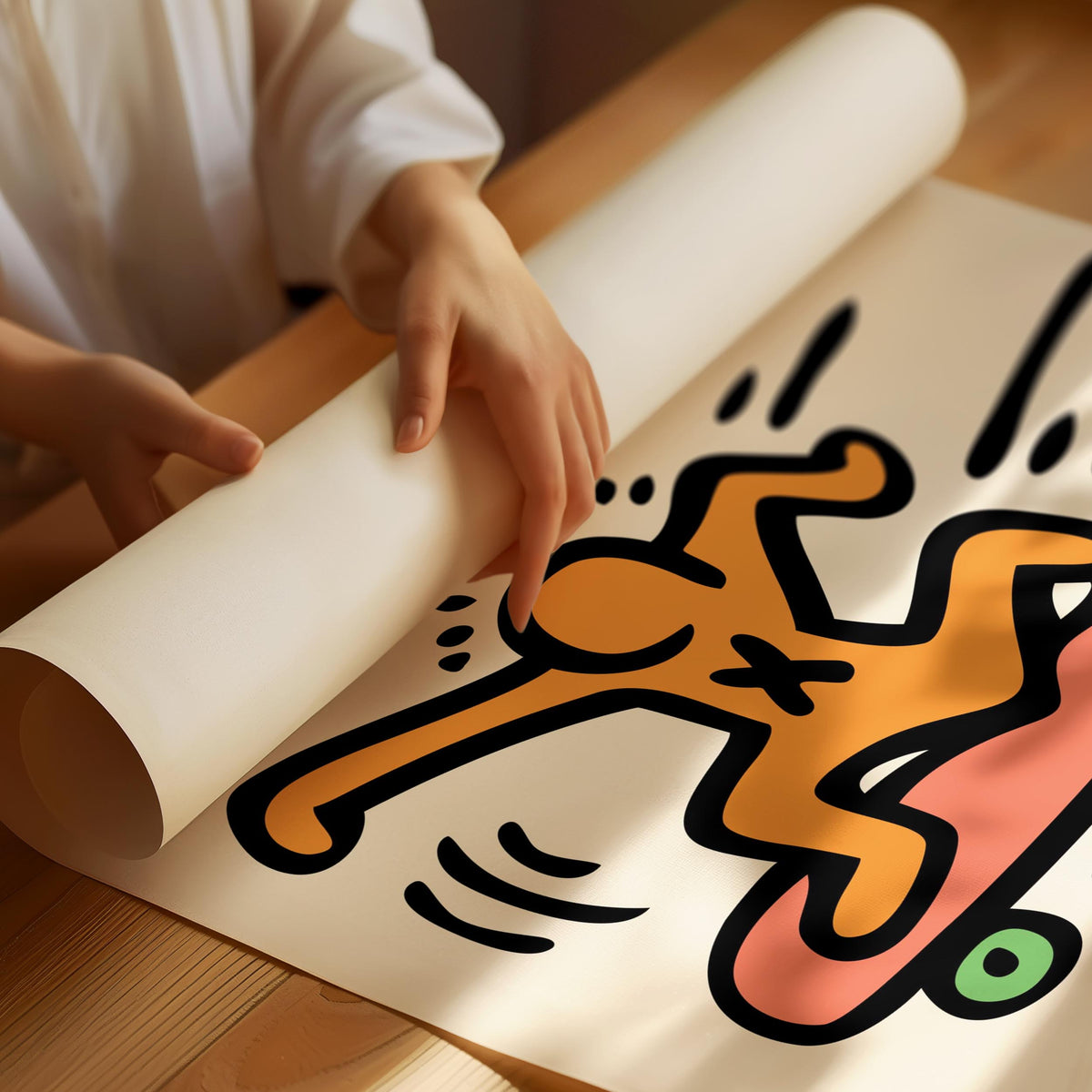 Skateboard-Kunstdruck