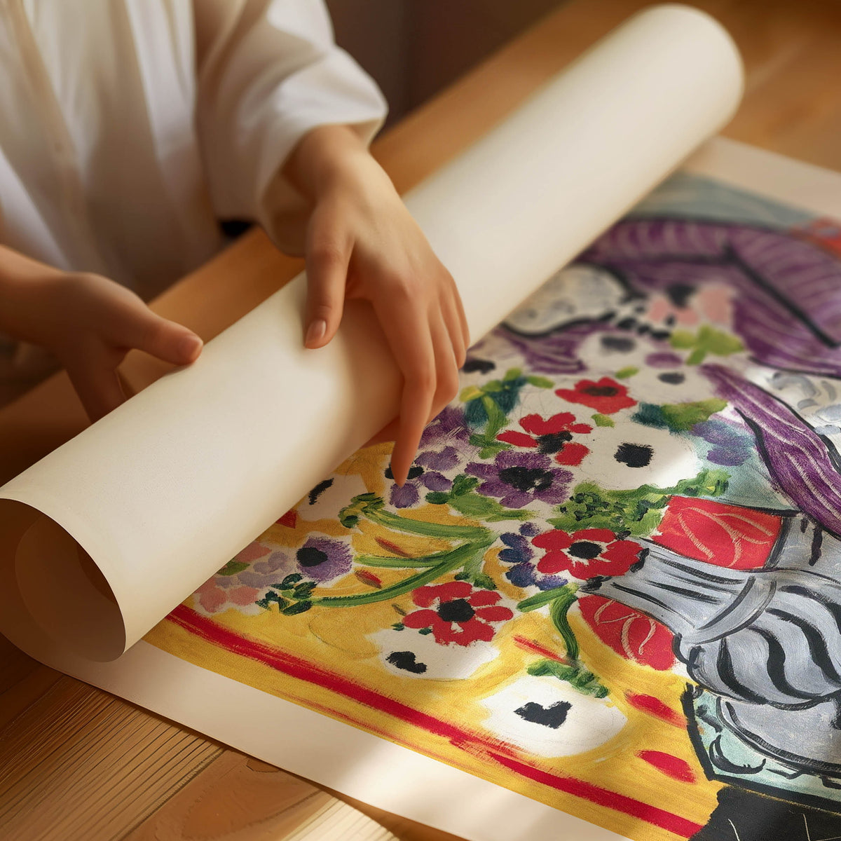 Matisse Robe Violette et Anemones Poster