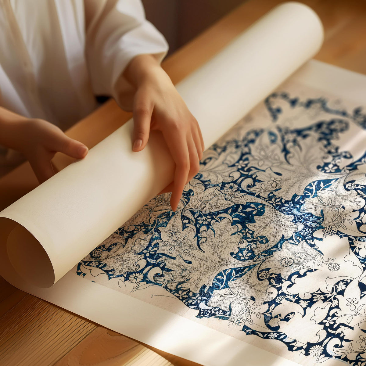 William Morris Wallflower Pattern Poster