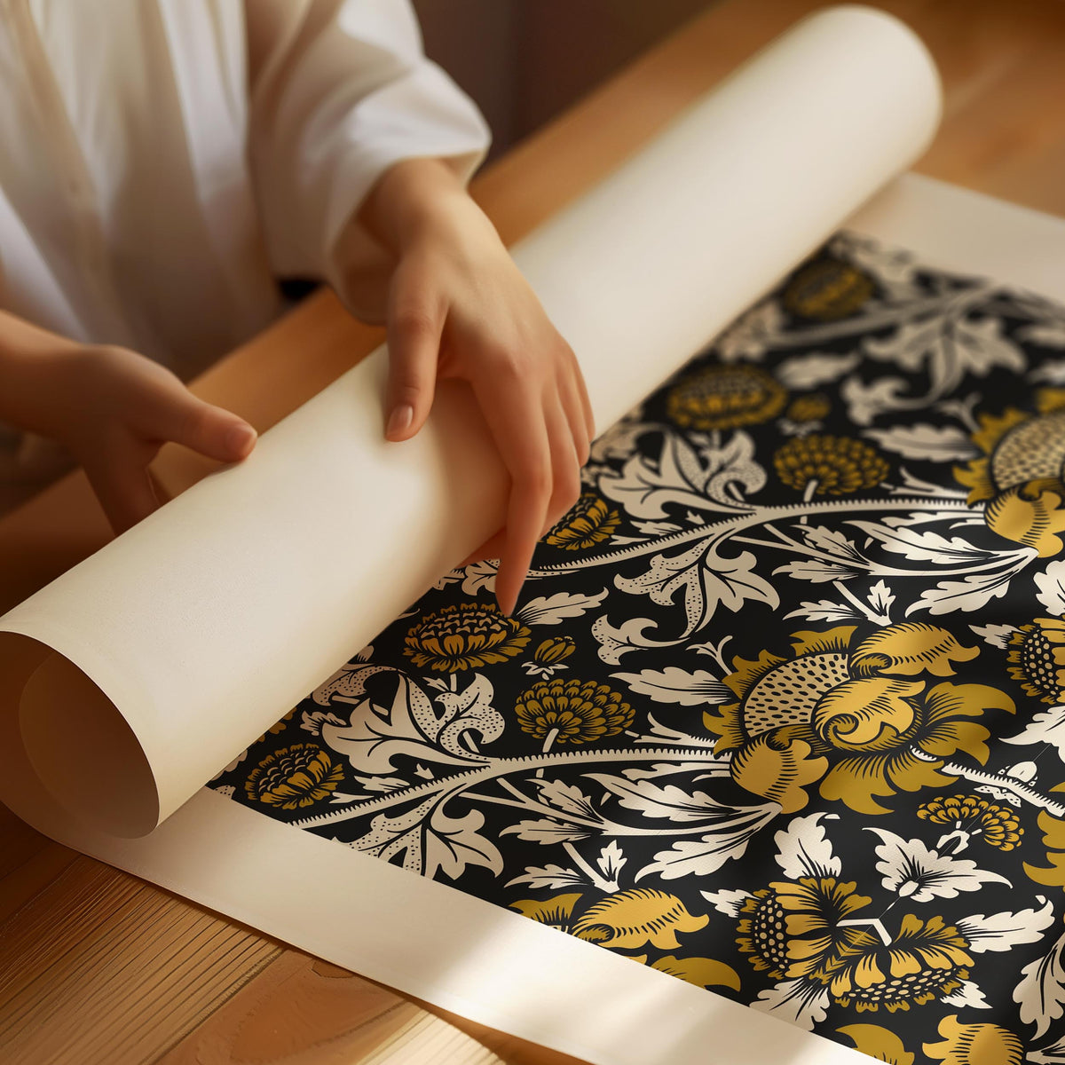 William Morris Chrysanthemenblüten-Poster